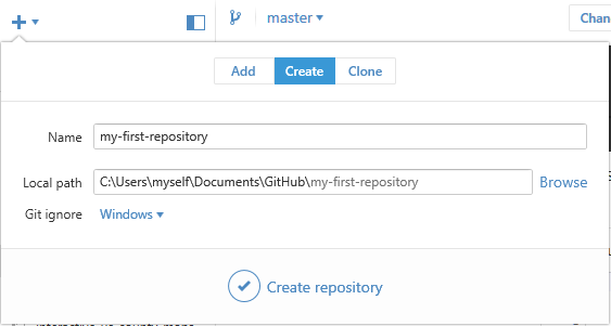 Create a new repository!
